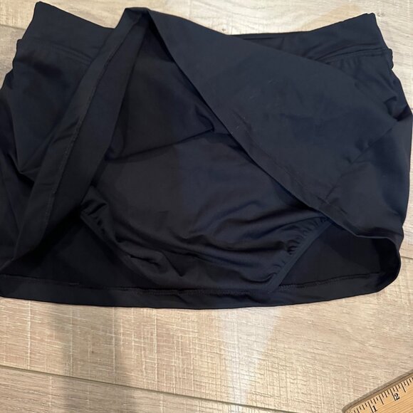LANDS END WOMENS BLACK SWIM SKIRT SIZE 8 - Picture 7 of 7